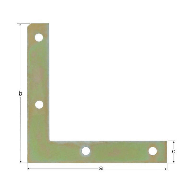 GAH angolo per mobili lunghezza 100 x 100 mm larghezza 15 mm spessore 1,5 mm ( 8002379803 )