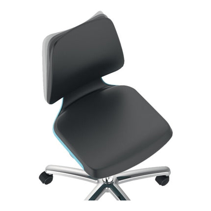 Silla giratoria con ruedas BIMOS Labsit Carcasa del asiento azul ( 9000454073 )