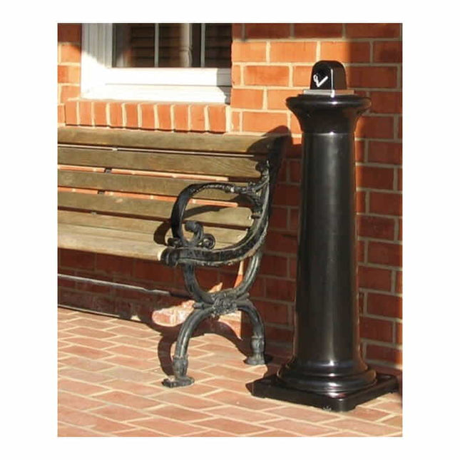 RUBBERMAID Cendrier sur pied H1029xL357xP357mm noir ( 9000491236 )