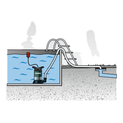 Metabo TP 12000 SI Bomba sumergible agua clara 600 W 11700 l/h 9 m ( 0251200009 )