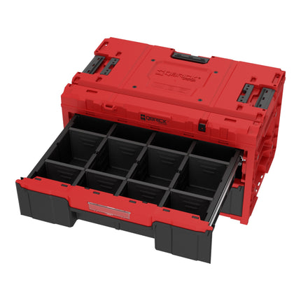 Qbrick System ONE Cajón 2 Caja de herramientas 2.0 RED Ultra HD Caja de herramientas a medida 587 x 380 x 340 mm 29 l con dos cajones