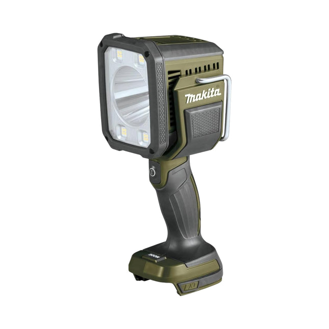 Makita DML 812 O Lámpara de mano sin cable 18 V 1250 lm LED Verde Oliva Outdoor Adventure Special Edition Solo - sin batería, sin cargador