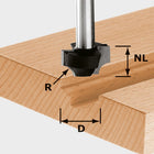 Festool HW S8 D23/R6 Viertelstabfräser ( 491007 ) für OF 900, OF 1000, OF 1010, OF 1010 R, OF 1400, OF 2000, OF 2200