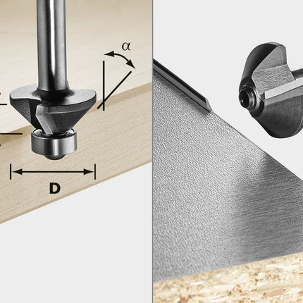 Festool S8 HW 30° D25-KL OFK Fasefräser ( 499800 ) für OF 1010, OF 1010 R, OFK 700, MFK 700