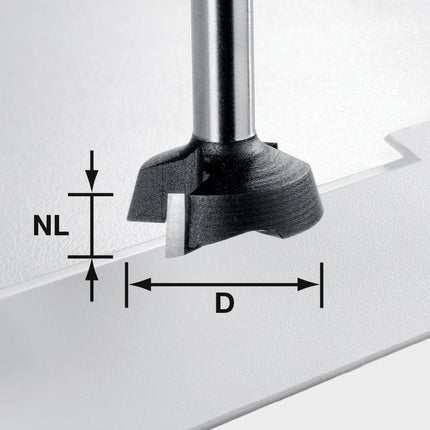 Fraise à surfacer Festool S8 HW MFK (500368) pour fraiseuse de chants modulaire MFK 700 EQ/B-Plus