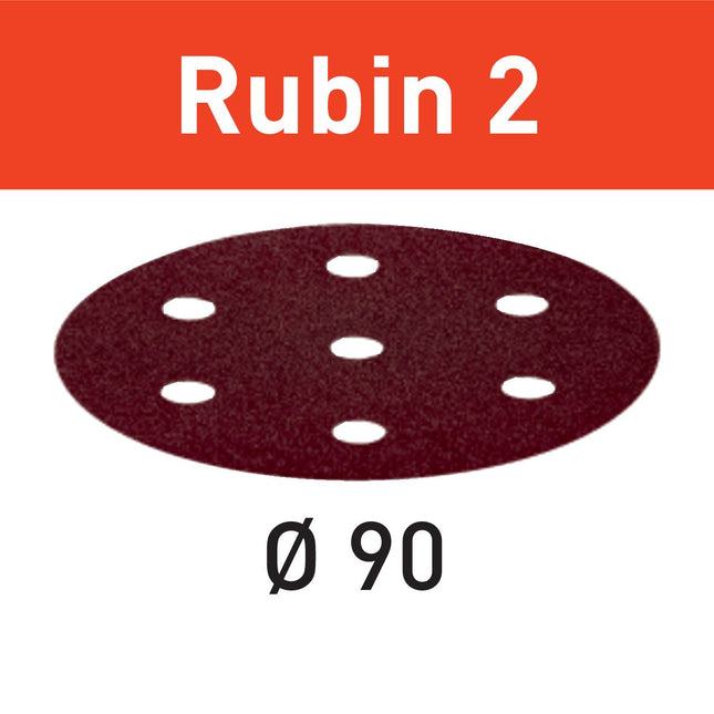 Festool STF D90/6 P120 RU2/50 disque abrasif Ruby 2 (499081) pour RO 90 DX
