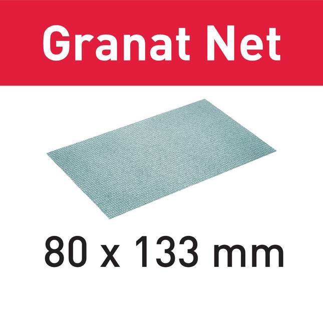 Festool STF 80x133 P240 GR NET/50 Netzschleifmittel Granat Net ( 203291 ) für RTS 400, RTSC 400, RS 400, RS 4, LS 130, HSK-A 80x130, HSK 80x133
