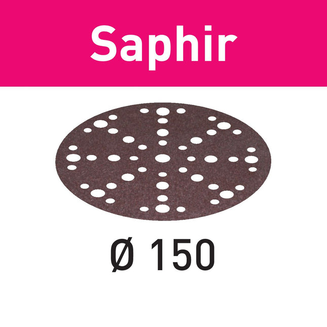 Festool STF-D150/48 P36 SA/25 disque abrasif saphir (575195) pour RO 150, ES 150, ETS 150, ETS EC 150, LEX 150, WTS 150, HSK-D 150