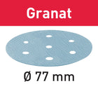 Festool STF D77/6 P400 GR/50 Schleifscheibe Granat ( 497412 ) für LEX 3 77