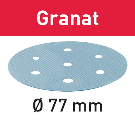 Festool STF D77/6 P80 GR/50 disque abrasif grenat (497405) pour LEX 3 77