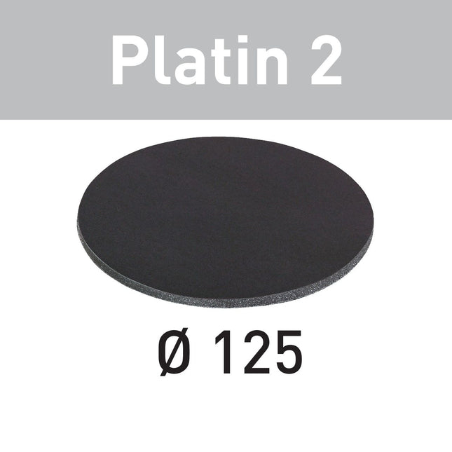 Disco abrasivo Festool STF D125/0 S2000 PL2/15 Platinum 2 (492376) para RO 125, ES 125, ETS 125, ETSC 125, ES-ETS 125, ES-ETSC 125, ETS EC 125, LEX 125