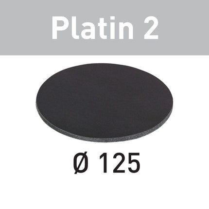 Festool STF D125/0 S400 PL2/15 Schleifscheibe Platin 2 ( 492373 ) für RO 125, ES 125, ETS 125, ETSC 125, ES-ETS 125, ES-ETSC 125, ETS EC 125, LEX 125