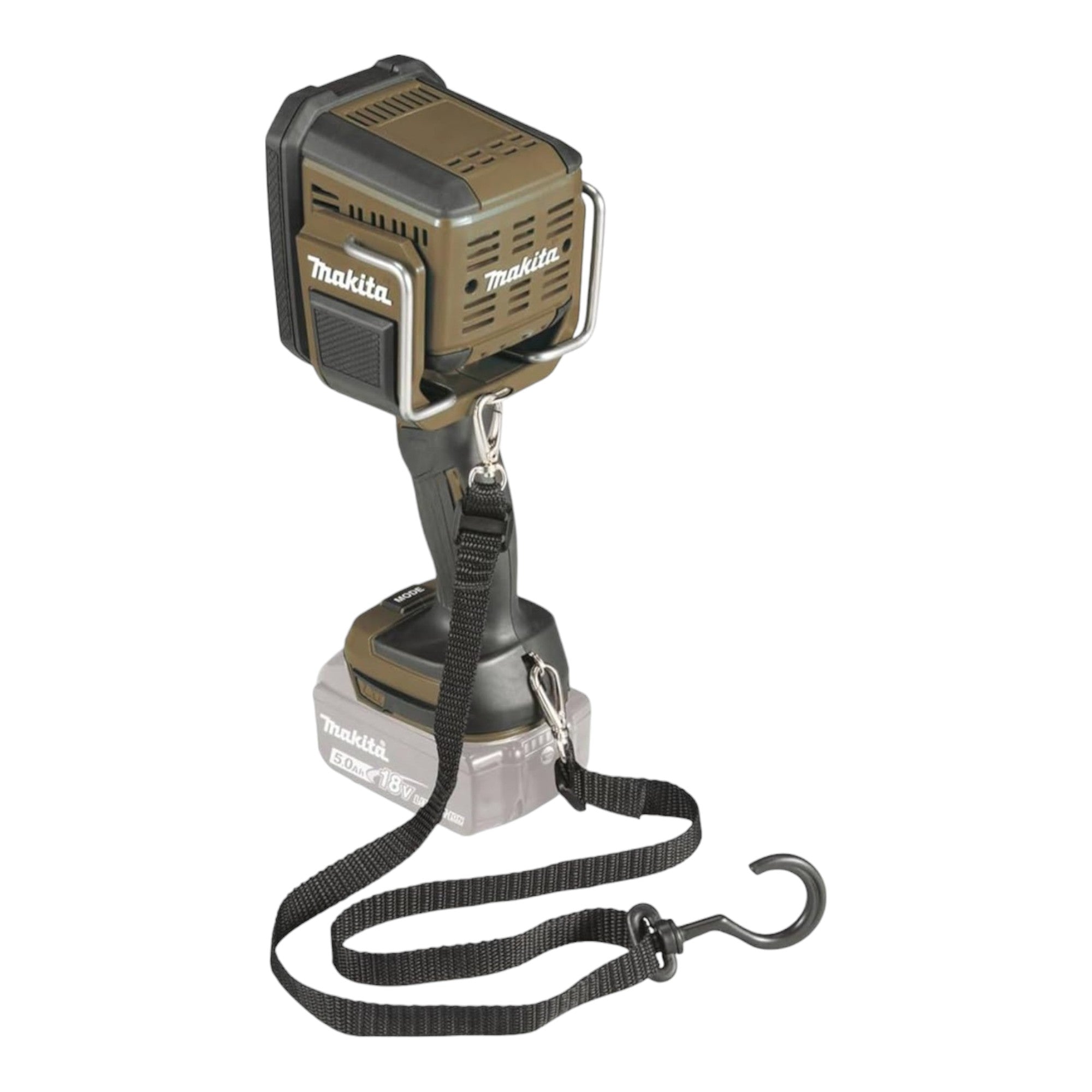 Makita DML 812 G1 Akku Handstrahler 18 V 1250 lm LED Olive Gruen Outdoor Adventure Sonderedition 1x Akku 6 0 Ah ohne Ladegeraet 3 - toolbrothers
