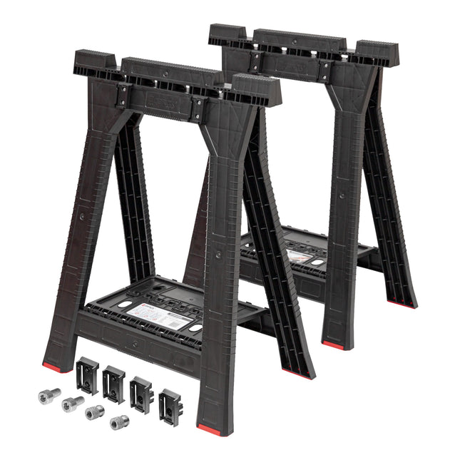 Qbrick System workshop trestle set + Custom Connect 2 pieces 580 x 770 mm 350 kg