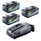 Festool 18V 3x8,0/SCA16 Energy Set 3x battery 18 V 8,0 Ah ( 3x 577323 ) + charger ( 576953 )