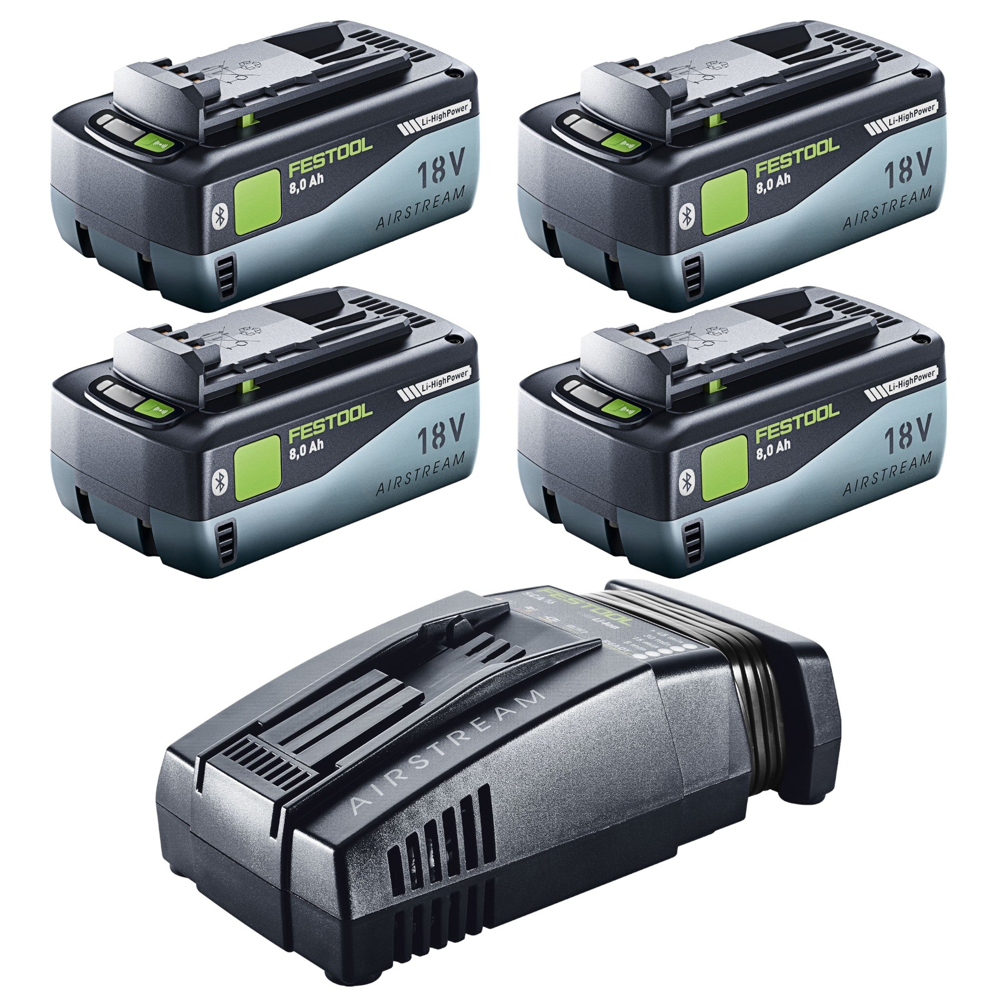 Festool 18V 4x8 0 SCA16 Energie Set 4x Akku 18 V 8 0 Ah 4x 577323 Ladegeraet 576953  0 - toolbrothers