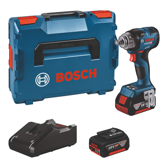 Llave de impacto a batería Bosch GDS 18 V HC 330 Nm ( 06019L5003 ) + L-Boxx + 2x acumulador 5,0 Ah + cargador