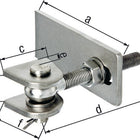 Bisagra GAH 130x30x80x150x34x65mm ( 3000200653 )