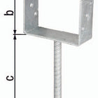 GAH U-post support ETA-10/0210 91x100x200x60mm ( 3000200705 )