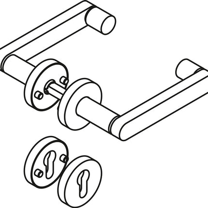 Set di rosette HEWI 270XAH01.230 Acciaio inox ( 3000207494 )