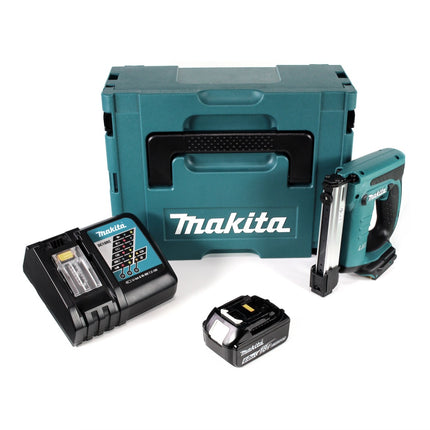 Makita DST 221 RG1J 18 V Li-ion Akku Tacker im Makpac  + 1x BL 1860 B 6,0 Ah Li-Ion Akku + DC 18 RC Ladegerät - Toolbrothers