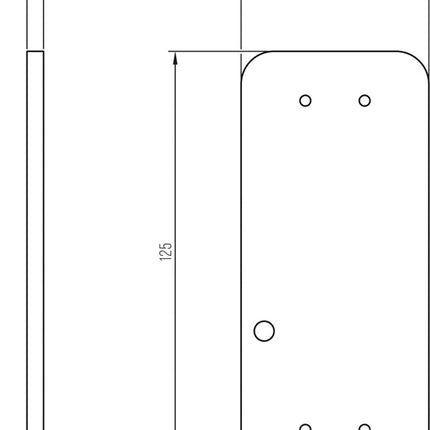 DENI Montageplatte  zum Kleben ( 3000250551 )