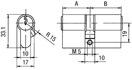 BKS Profildoppelzylinder PZ 8812 60/60 mm ( 3000251420 )