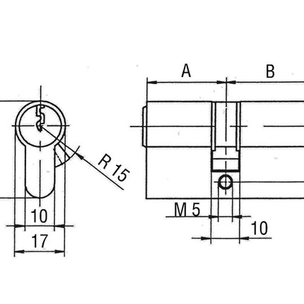 BKS profile double cylinder PZ 8800 31/35 mm ( 3000251972 )