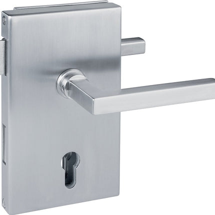HERMAT glass door lock 6053 PZ L - Molina stainless steel matt ( 3000253947 )