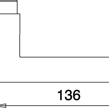 EDI Türdrückerlochteil 168 Edelstahl matt ( 3000261387 )