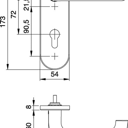 EDI Garniture coupe-feu Targa/K FS K7/103 Aluminium F1 D/K ( 3000261393 )