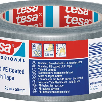 TESA Gewebeband tesaband® Standard 4688 silber-matt ( 3000265410 )