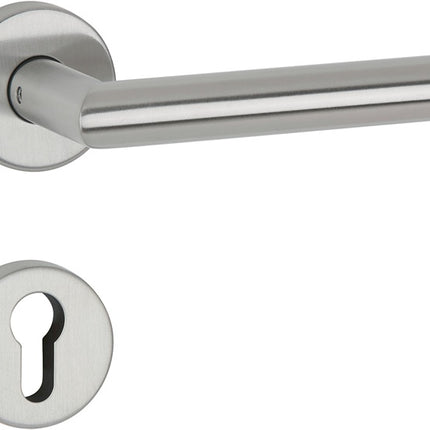 APTEC lever handle set Basic 02 stainless steel 60 matt stainless steel ( 3000267251 )