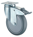 BS ROLLEN Swivel castor with total brakes Wheel Ø 100 mm Load capacity 80 kg ( 3000275285 )