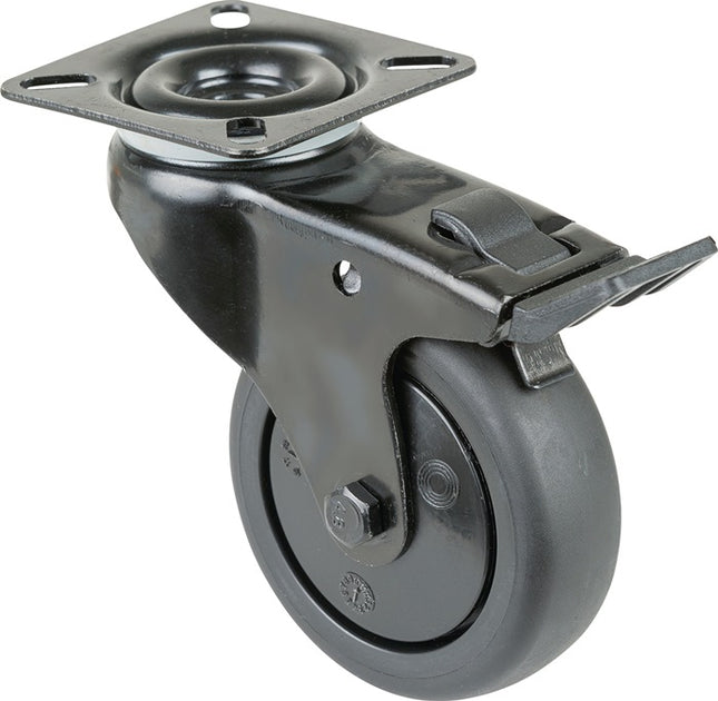 BS ROLLEN Swivel castor with brakes Wheel Ø 75 mm Load capacity 60 kg ( 3000275384 )