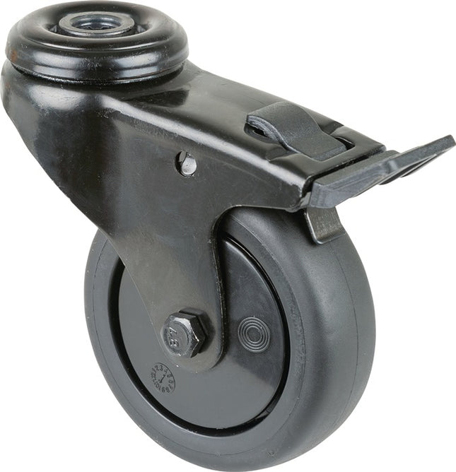 BS ROLLEN Swivel castor with brakes Wheel Ø 75 mm Load capacity 60 kg ( 3000275388 )