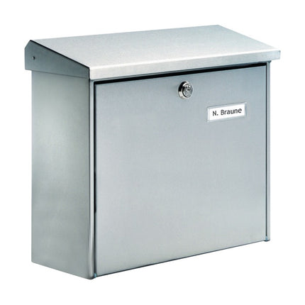 BURG-WÄCHTER letter box Comfort 3913 Ni height 340 mm width 380 mm depth 148 mm ( 3000290125 )