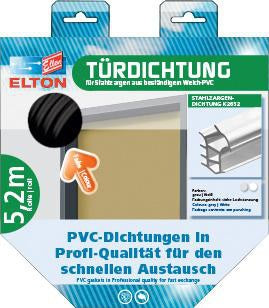 ELLEN Türanschlagdichtung K2154 DIY Länge 5,2 m zum Einstecken ( 3327023235 )