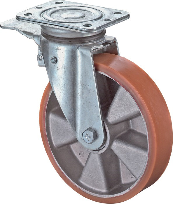 BS ROLLEN Swivel castor with total brakes Wheel Ø 125 mm Load capacity 200 kg ( 3900275621 )