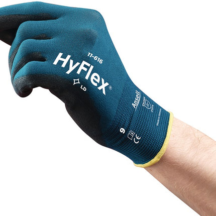 ANSELL Handschuhe HyFlex® 11-616 Größe 9 grünblau/schwarz ( 4000371328 )