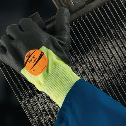 ANSELL Handschuhe HyFlex® 11-427 Größe 9 grau/hellgelb ( 4000371493 )