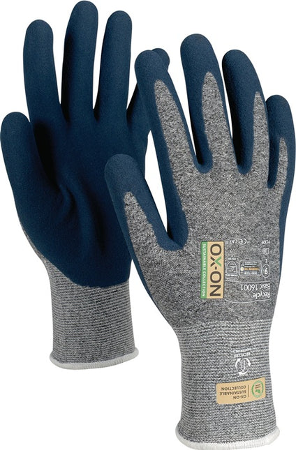 OX-ON gloves Recycle Basic 16001 size 8 blue/light blue ( 4000391358 )