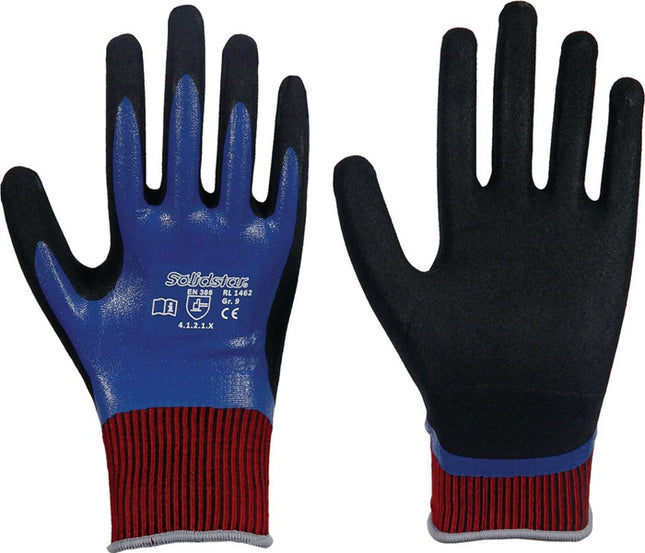 Guantes LEIPOLD Solidstar Nitrile Grip Complete 1462 talla 10 azul ( 4000391409 )