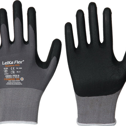 LEIPOLD Handschuhe LeiKaFlex 1466 Größe 9 grau ( 4000391414 )