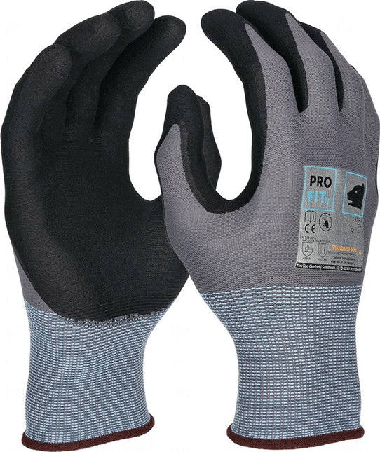 Guantes PRO FIT EXTRA talla 9 gris / negro ( 4000391433 )