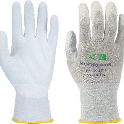 HONEYWELL Gants de protection anti-coupures New Perfect Fit 13G PU A3/C taille 8 blanc ( 4000391443 )
