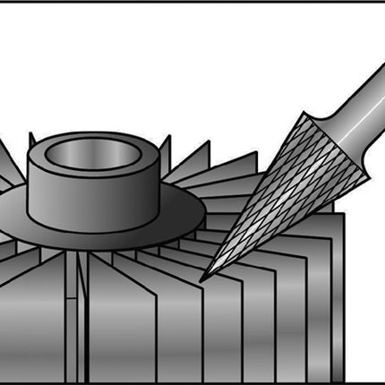 RUKO Frässtift SKM Ø 8 mm Kopflänge 20 mm Schaft-Ø 6 mm ( 4000602922 )