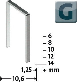 NOVUS clip de alambre plano tipo G 11 W10.6xL8mm (4000813878)