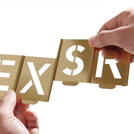 Set di stencil per la firma KUKKO 327 lettere A - Z ( 4000871701 )