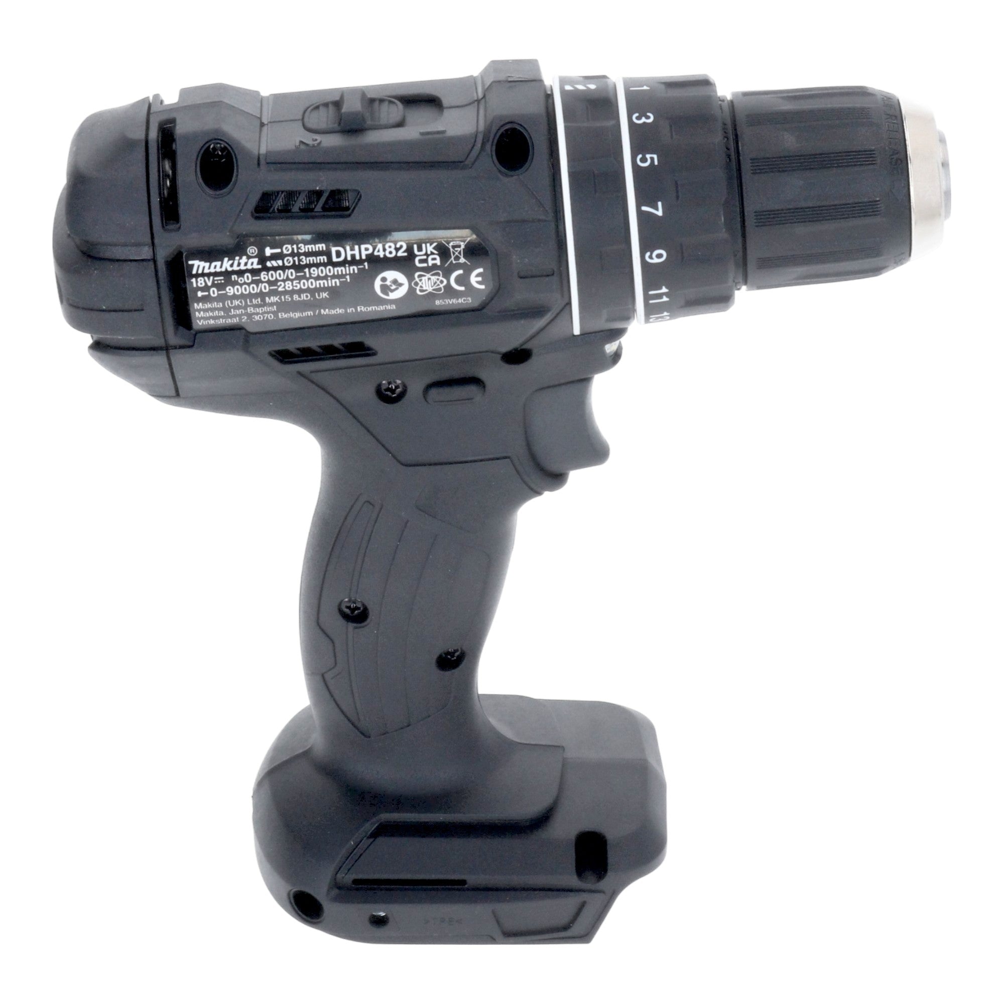 Makita DHP 482 SG1B Akku Schlagbohrschrauber 18 V 62 Nm Schwarz 1x Akku 6 0 Ah Ladegeraet 4 - toolbrothers